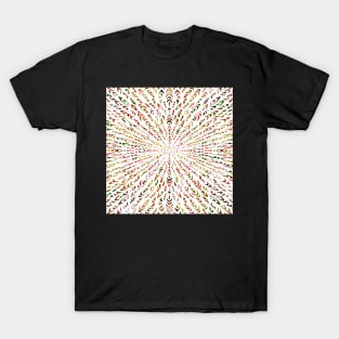 Fiesta Flash Mandala - Intricate Digital Illustration - Colorful Vibrant and Eye-catching Design for printing on t-shirts, wall art, pillows, phone cases, mugs, tote bags, notebooks and more T-Shirt